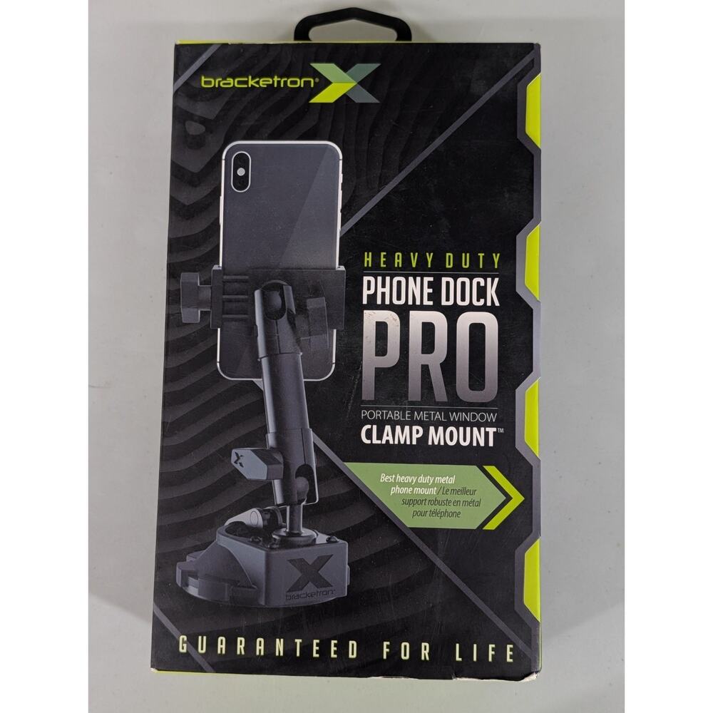 Bracketron Heavy Duty Phone Dock Pro Dash/Window METAL Clamp Mount BX1-579-2